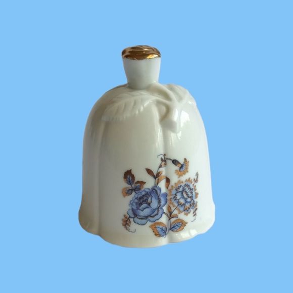 AOFI Porcelain Blue Flower Bell - Picture 2 of 5